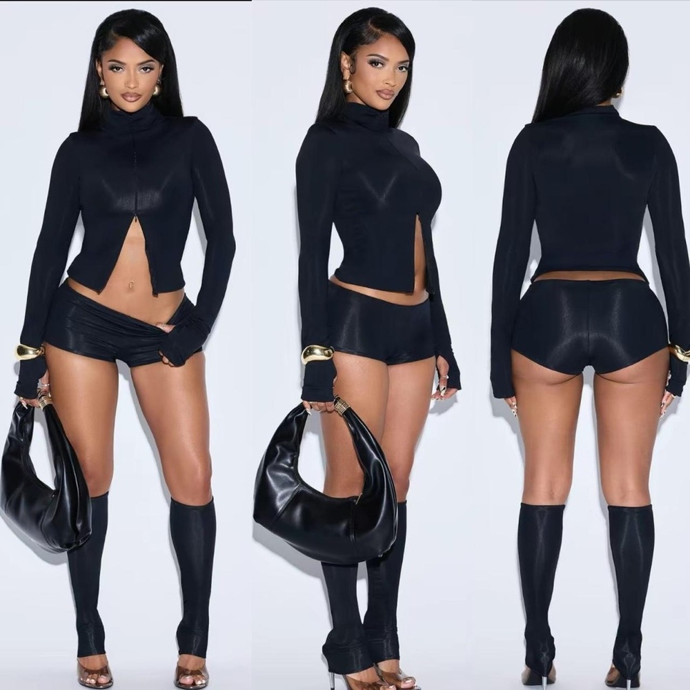 Chic Black 3-Piece Set with Accessories